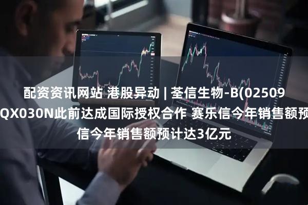 配资资讯网站 港股异动 | 荃信生物-B(02509)涨超11% QX030N此前达成国际授权合作 赛乐信今年销售额预计达3亿元
